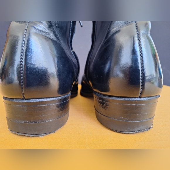 Iron Age Woman Steel Toe Size 7  Classic Black Leather Side Zip Work Boots - Picture 9 of 15